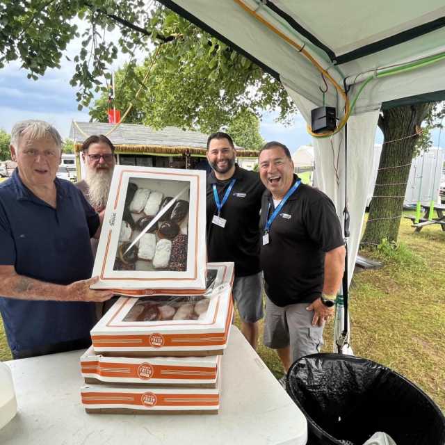 Doughnuts from our friend Barry!